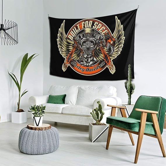 在庫処分】ハーレーダビッドソン タペストリー モダン 多機能 おしゃれ