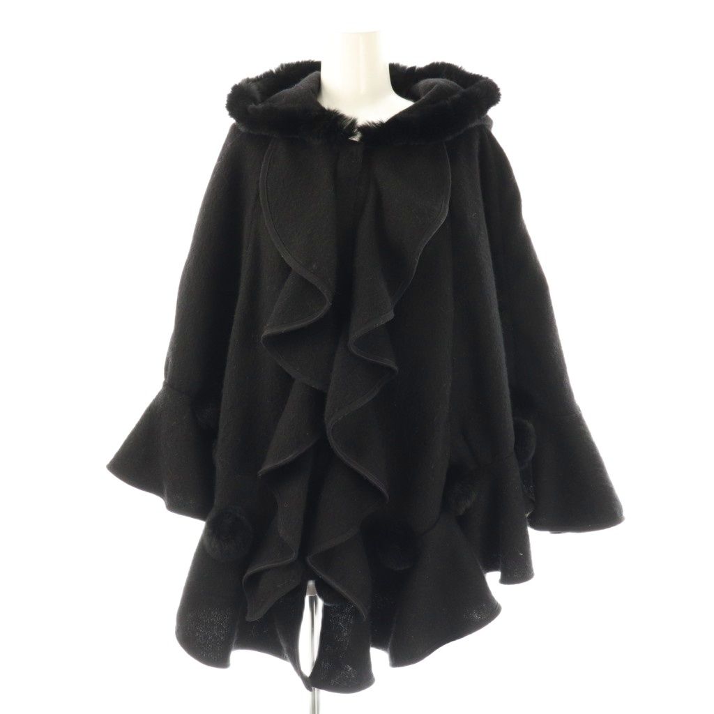 TO BE CHIC ブラックポンチョ