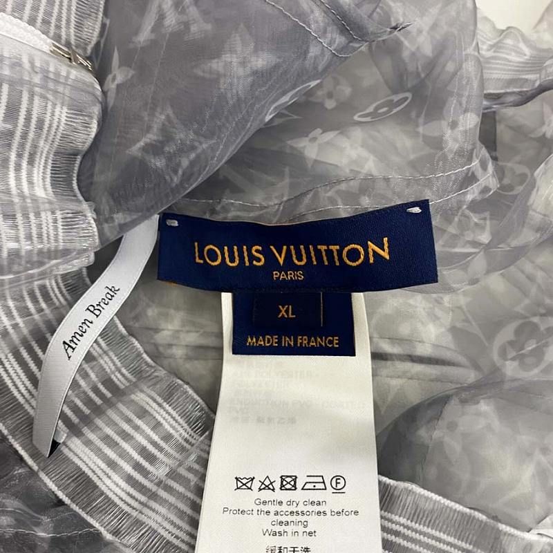 Louis Vuittonモノグラム オーガンザ パデッド　シースルー　ブルゾン ルイヴィトン LOUIS VUITTON 22SS オーガンザトラック