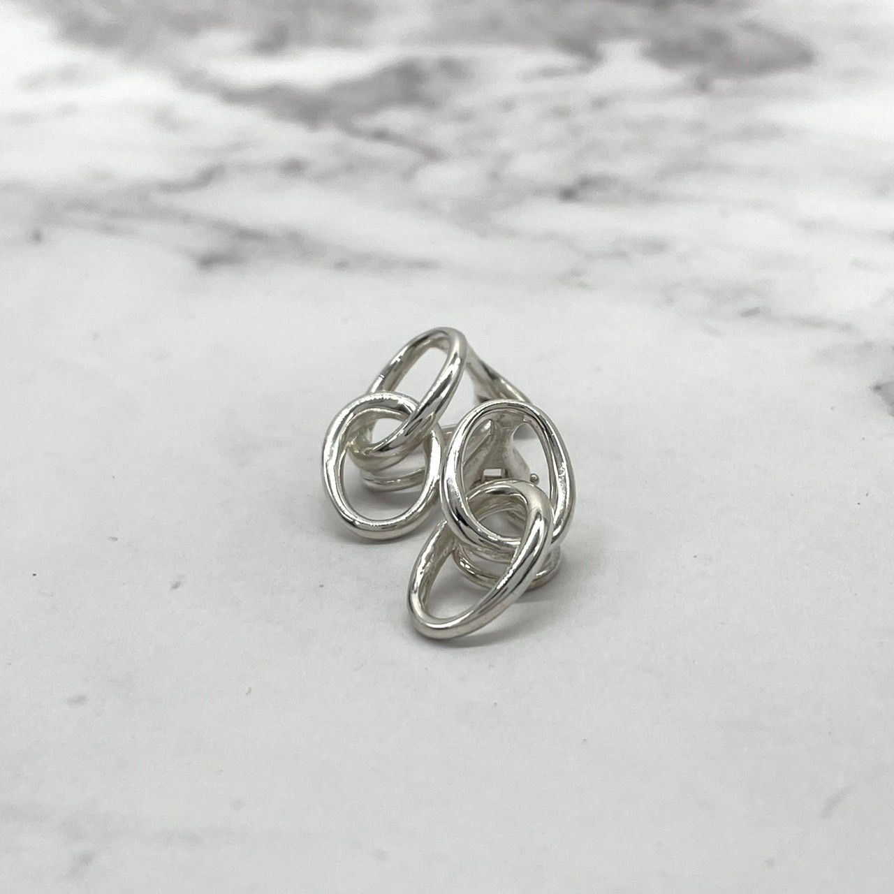福袋 オンライン 美品 TIFFANY イヤリング ダブルループ ティファニー Co. & アクセサリー