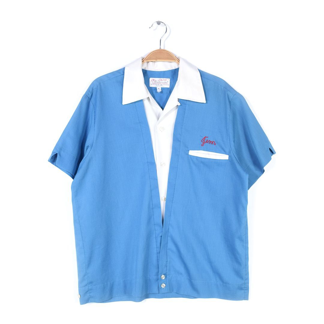 60s 70s ドーナツショップ USA製 ヴィンテージボーリングシャツ