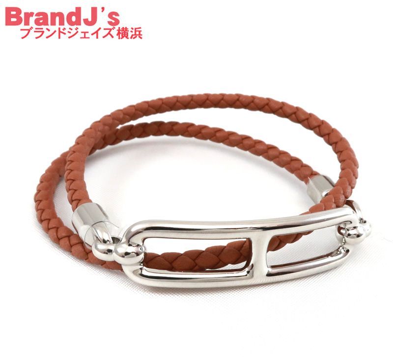 未使用 エルメス レザー ブレスレット ルリ ドゥ ブルトゥール 未使用 エルメス レザー ブレスレット ルリ ドゥ ブルトゥール