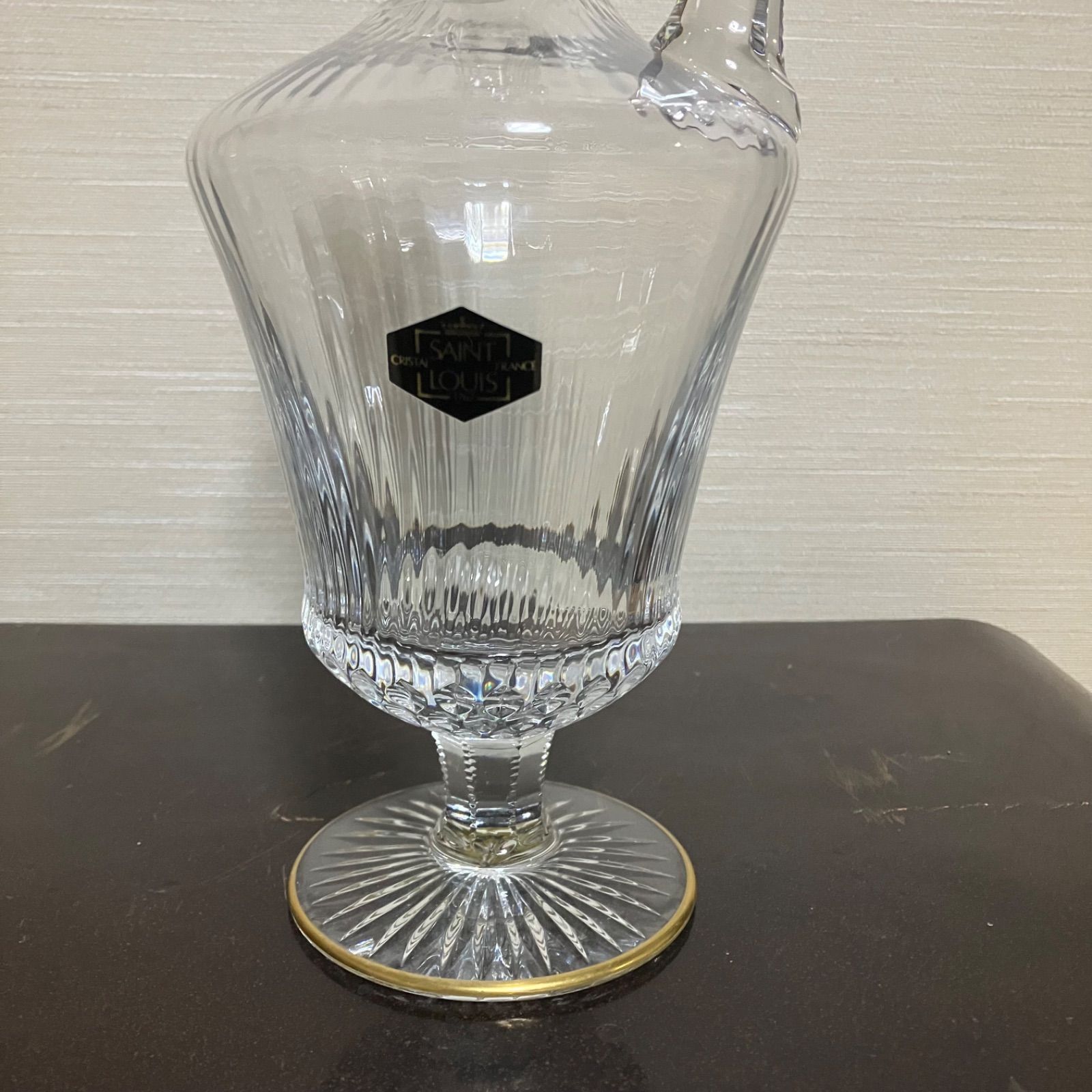 サンルイ SAINT LOUIS クリスタル デカンタ デキャンタ 金彩 フランス