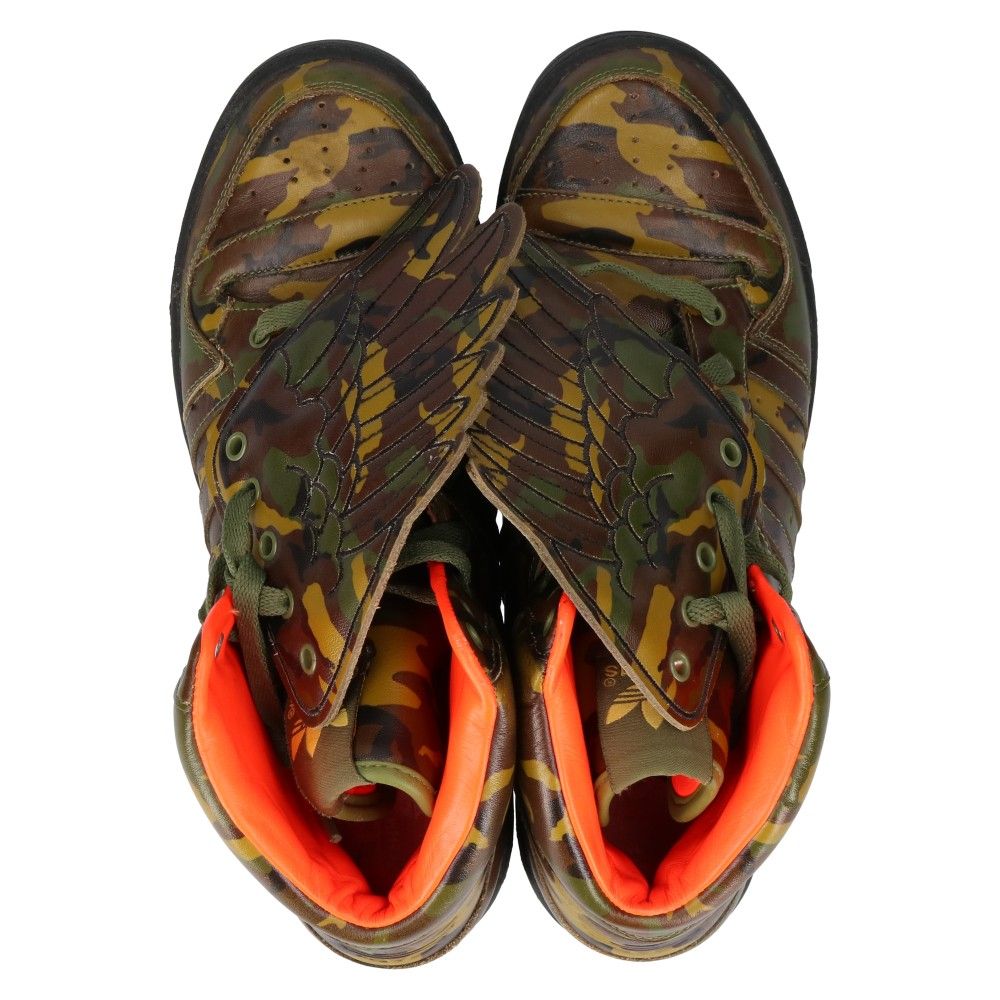 【激レアモデル】アディダス　ジェレミースコット スニーカー ウィング　カモ 27.5cm adidas Jeremy Scott WINGS カモスニーカー