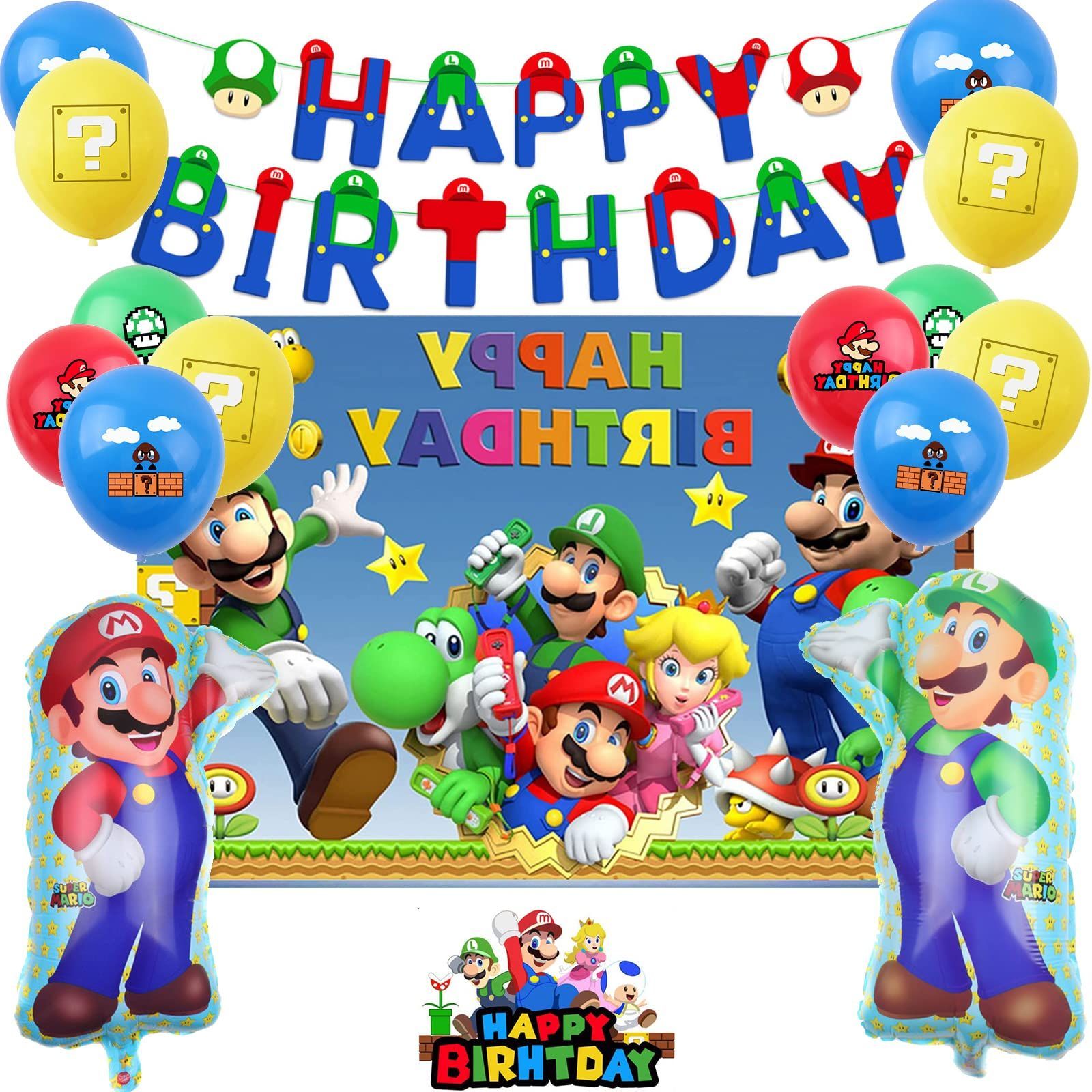 【在庫処分】風船 バルーン バナー ガーランド 誕生日パーティー Birthday Happy 装飾 バルーンセット 飾り付け 子供バースデーパーティー飾り付け 誕生日 WOWTAC