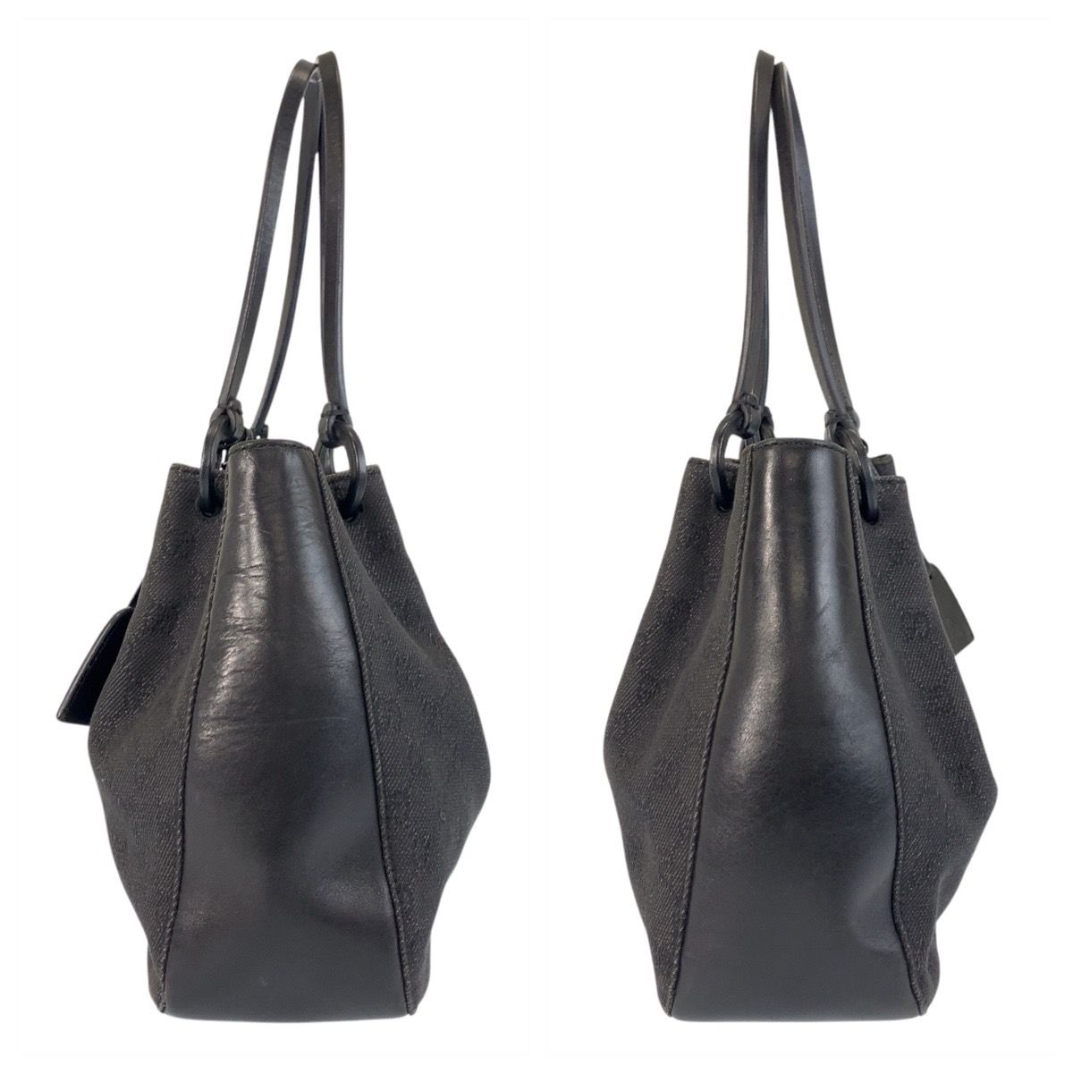 GUCCI グッチ ブラック 黒 GGキャンバス/レザー 101919 トートバッグ