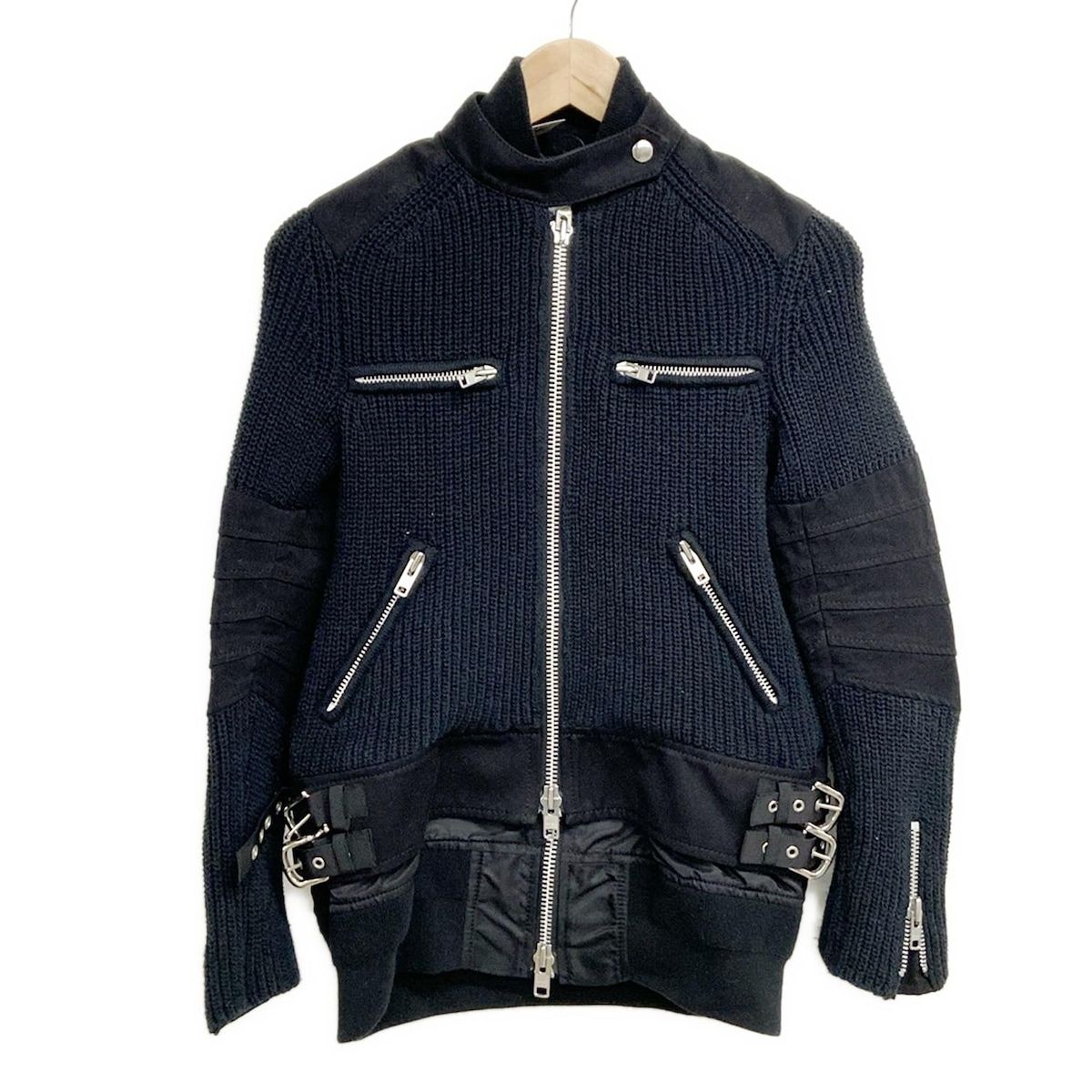 Sacai(サカイ) ジャケット サイズ1 S レディース - 20-05006 白×黒