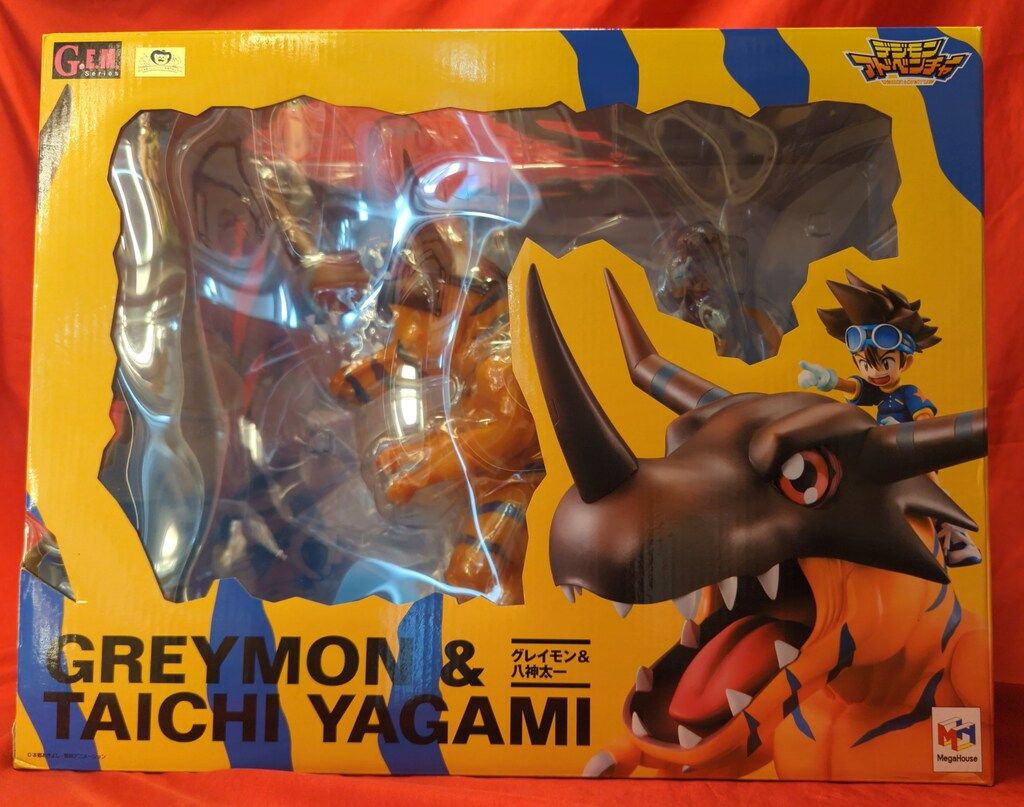 メガハウスG.E.M グレイモン＆八神太一 デジモン Precious G.E.M.シリーズ デジモンアドベンチャー ウォーグレイモン
