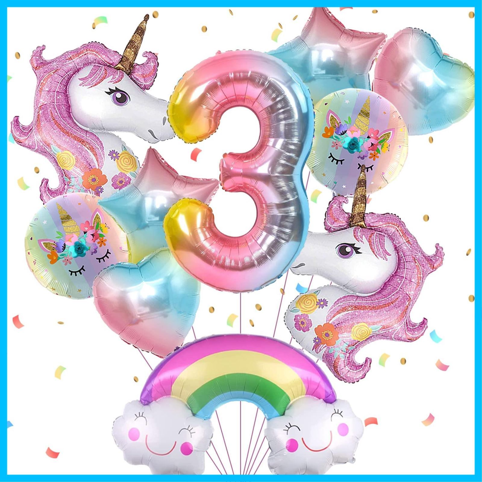特価セール】(数字3) 女の子 子供 パーティー バースデー飾り 誕生日飾り付け 誕生日サプライズ 32インチ大きいナンバーバルーン ユニコーン風船 数字バルーン mimosa【プロフ要確認】 メルカリ ユニコーン ナンバー 風船 数字 バルーン 誕生日 飾り ハーフバースデー