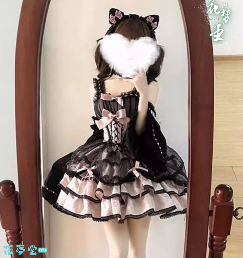 25年 ♥コスプレ ロリータ風ミニセットアップ~お出かけパーティーに最適 ドレス かわいい 撮影会 舞台 イベント 原野空間-82