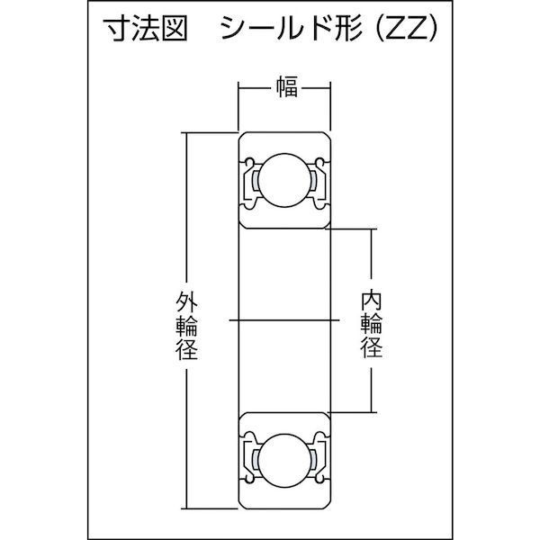 ＮＴＮ 6036ZZ/2A Ｈ 大形ベアリング 両側シールド 内径１８０ｍｍ外径２８０ｍｍ幅４６ｍｍ6036ZZ2A1260 tr-8198206  大形ベアリング内径180mm外径280mm幅46mm8198206【沖縄離島販売不可】 - メルカリ