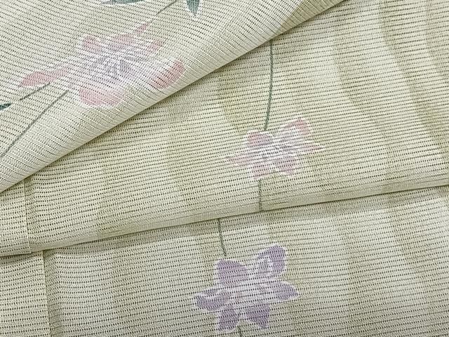 平和屋着物＊夏物 小紋 絽 枝花文 洗える着物 CAAT2664xi - メルカリ