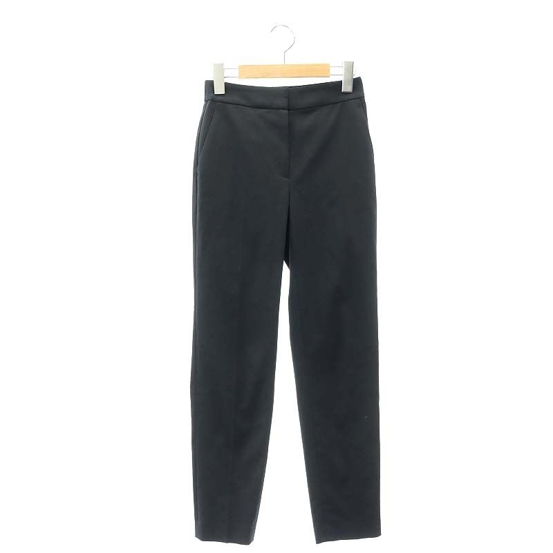 セオリーリュクス theory luxe 23SS Ariosa Carol 2 パンツ テーパード ジッパーフライ 032 黒 ブラック