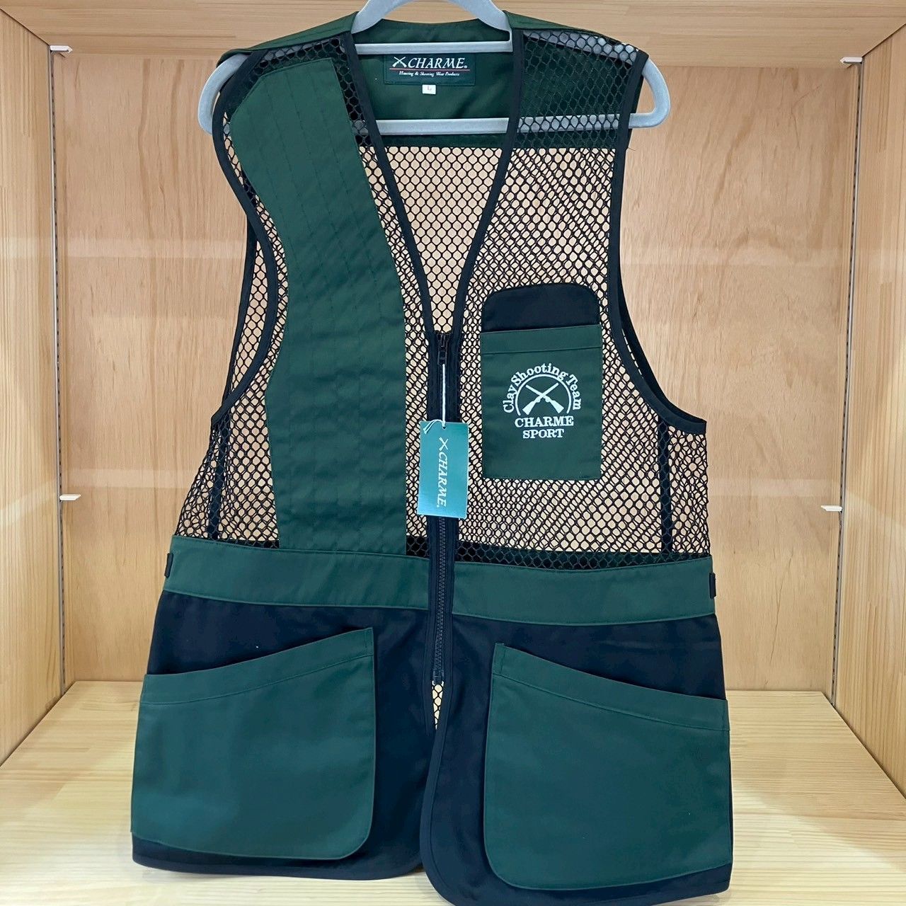 射撃用品〉シャルム商会 メッシュ射撃ベスト No.3000 射撃ベスト_