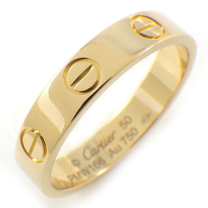 カルティエ Cartier リング ラブ スモールモデル SM B4085050 K18YG 10  