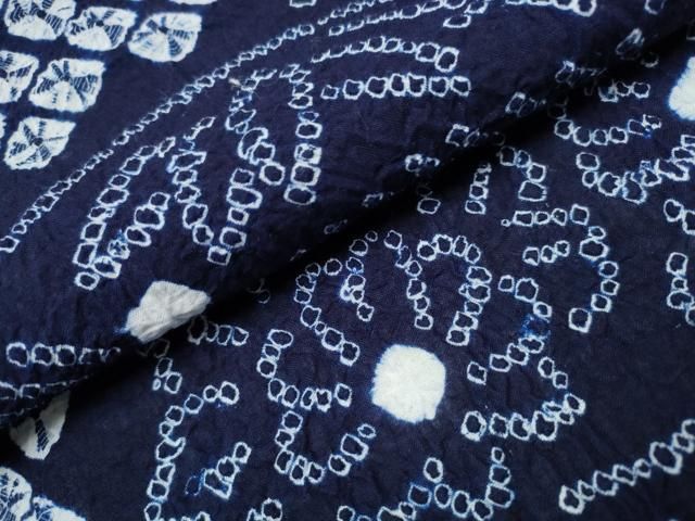 流水扇面花文 綿