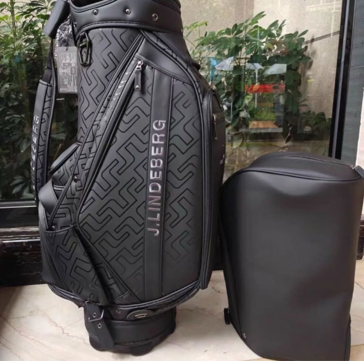 ジェイリンドバーグJLINDEBERG コラボ キャディバッグ 緑 ゴルフバッグ