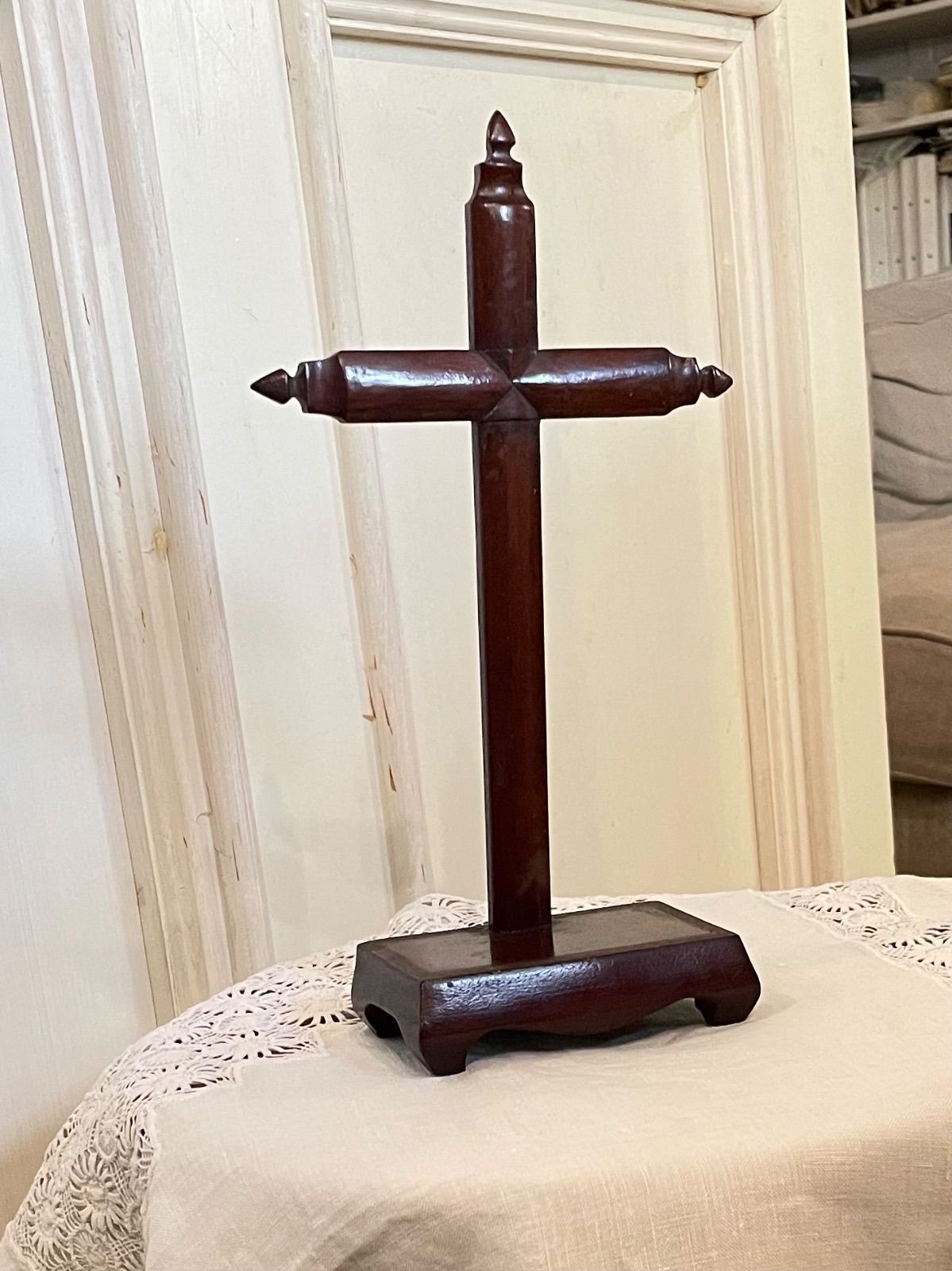 フランスアンティーク antique クロスハンガー ブロカント 十字架 フランスアンティーククロスハンガー 十字ハンガー Tクロス木製