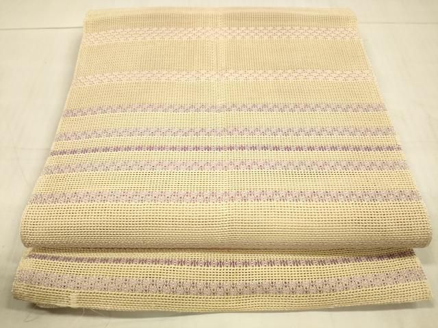 平和屋着物＊夏物 八寸名古屋帯 唐組 正絹 逸品 AABB6645np