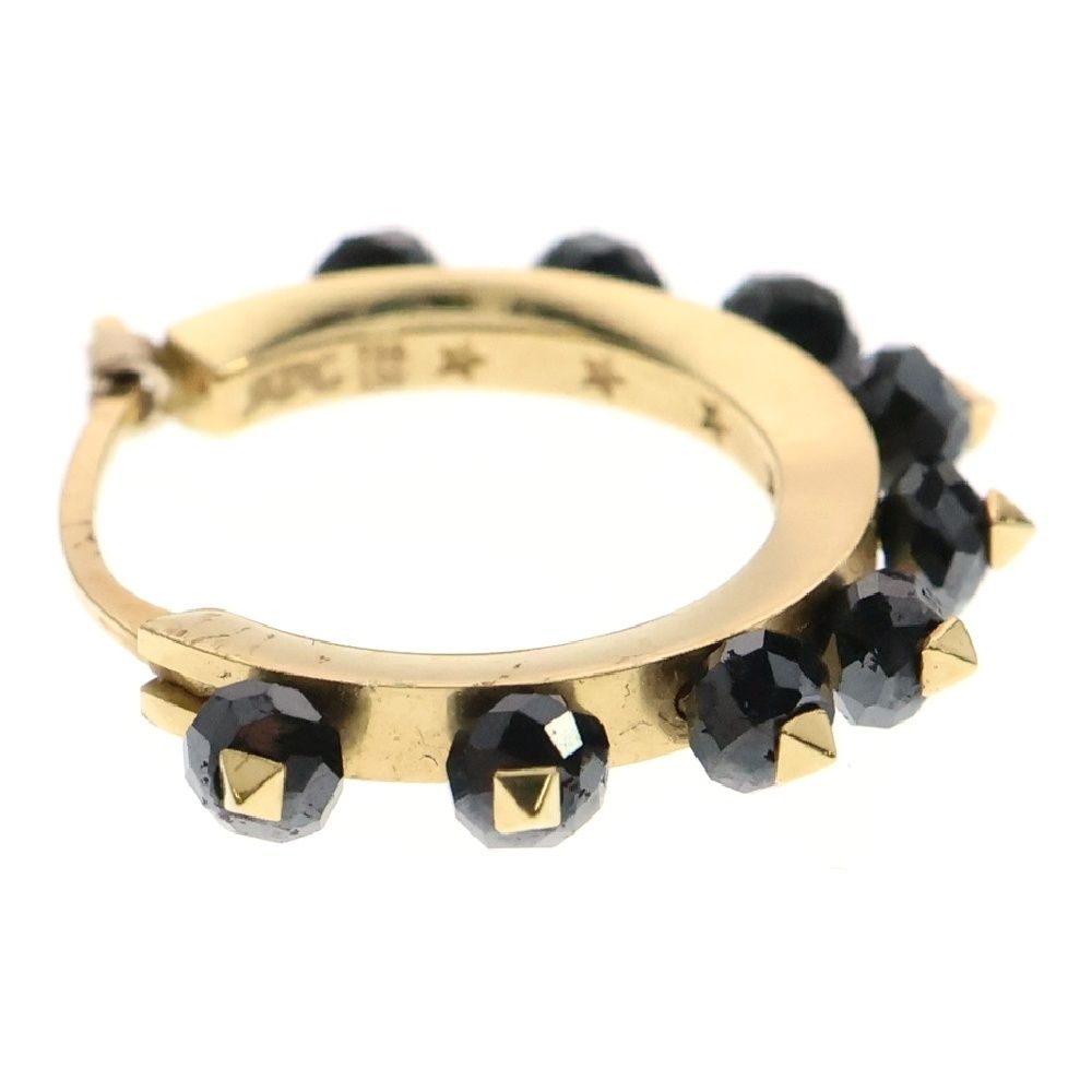 SJX (エスジェイエックス) 18K ブラックダイヤモンド ピアス