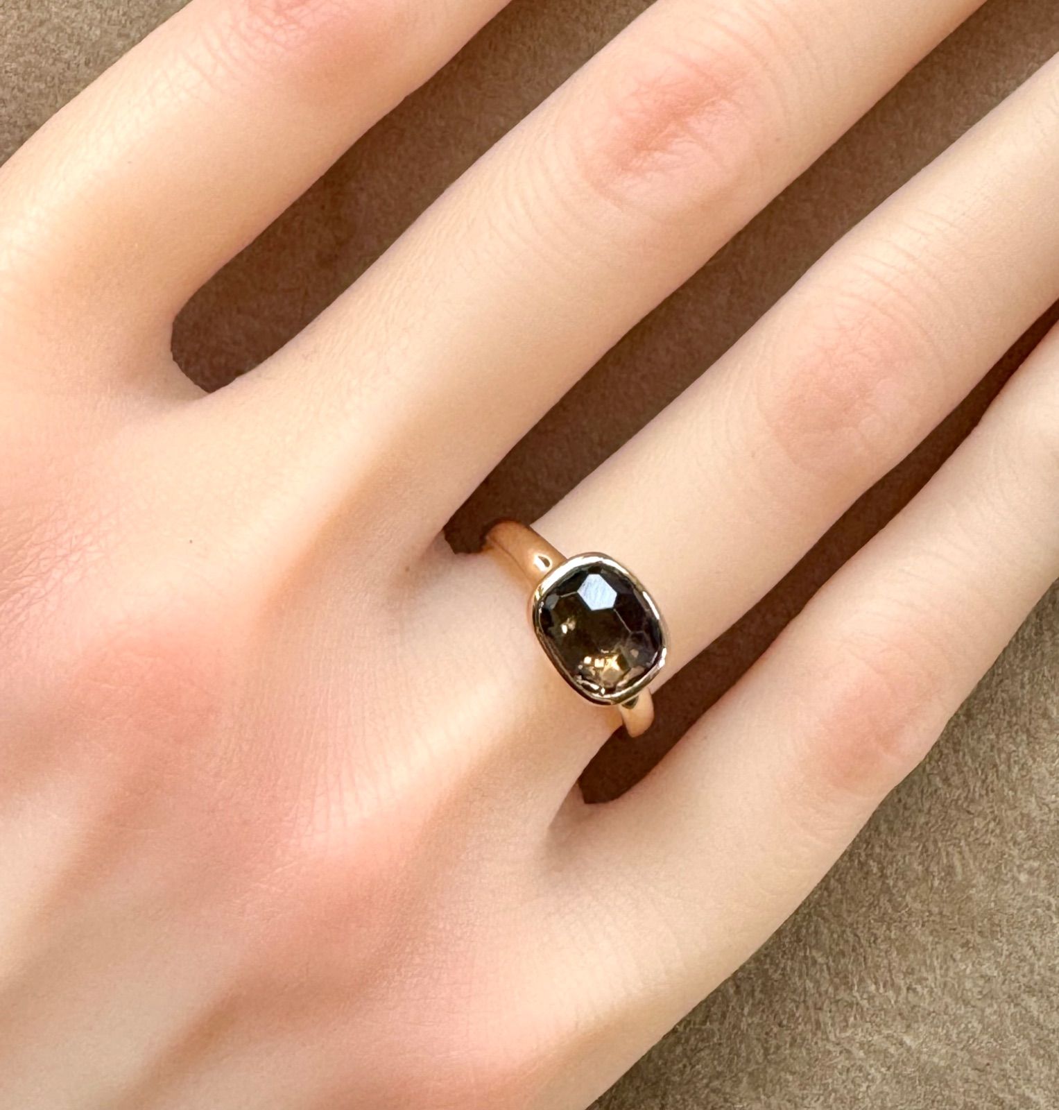 【新発売】今週の市販 ヴェレッタオッターヴァ◇K18PG*12号*大粒スモーキークォーツ アクセサリー