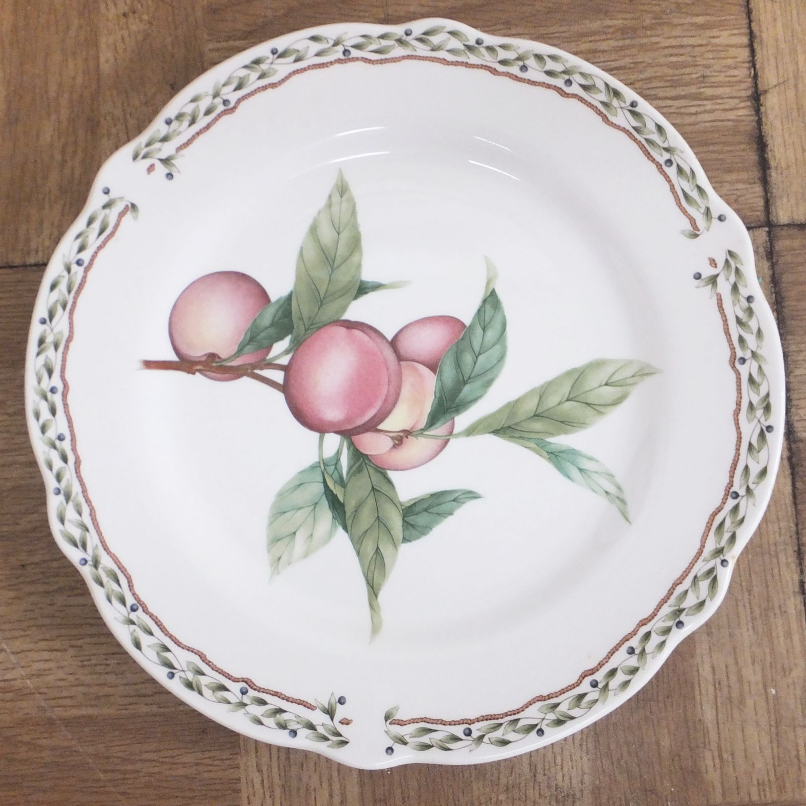 R422 Noritake ノリタケ ケーキ皿 5枚 直径約19cm 桃 10