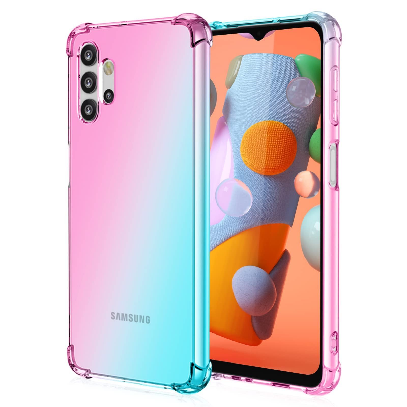 Galaxy A32 ケース 耐衝撃 薄型 柔軟性 ピンク - Android