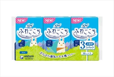 まとめ買い-18点セット ソフィふわごこち無香料３８枚×３ ユニ チャーム ユニチャーム 生理用品