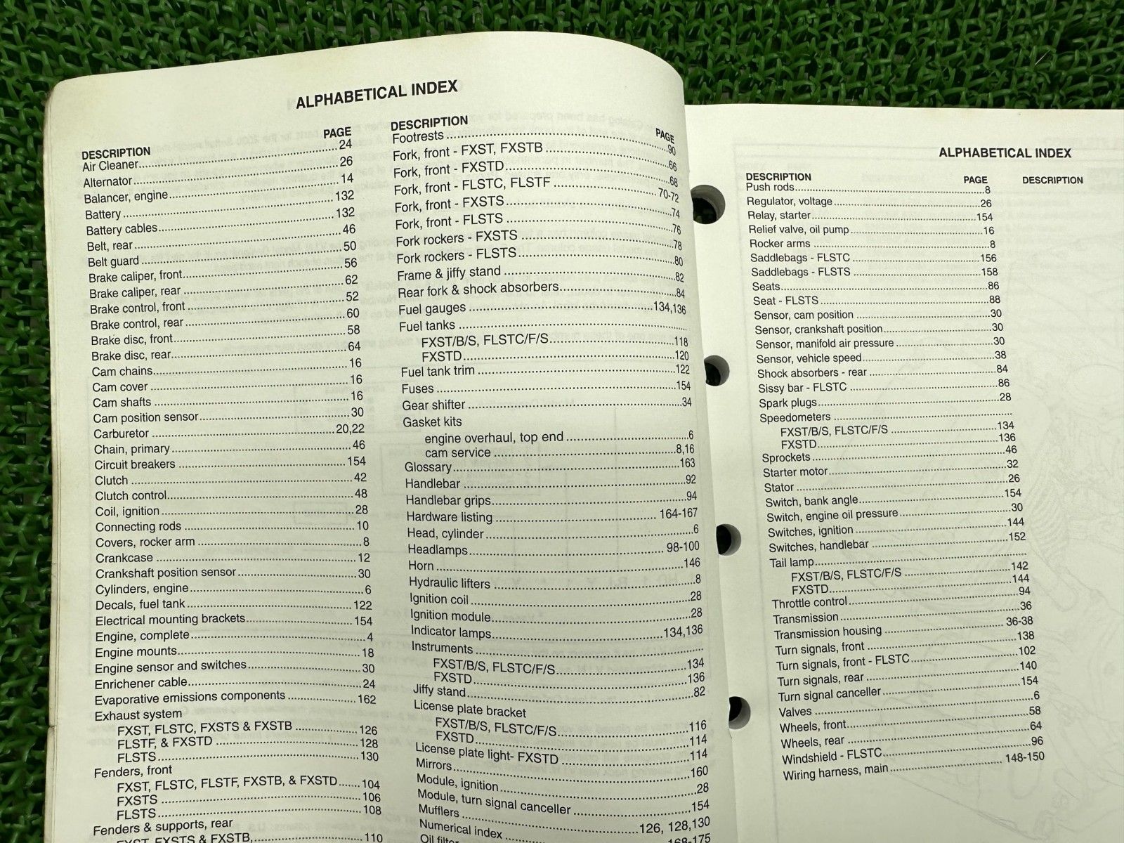 絶対必見! ソフテイル パーツリスト 英語版 ハーレー 正規 バイク 整備書 2000年ソフテイルモデル パーツカタログ TC88 dM