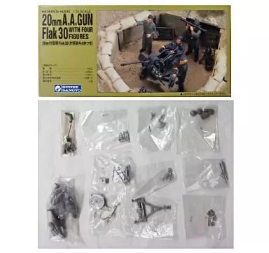 [Used] plastic model 1/35 20mm anti-aircraft gun Flak30 (with 4 anti-aircraft artillery) metal kit [G-714]