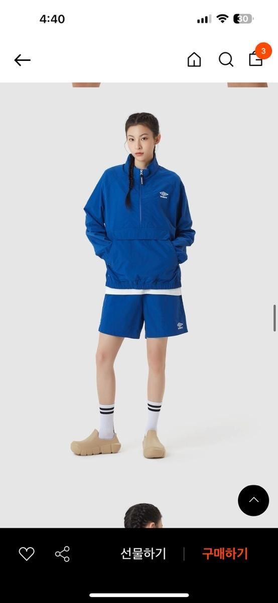 【雷市場（ポンジャン）商品韓国直送】umbro(アンブロ) 4 富 ショートパンツ m サイズ