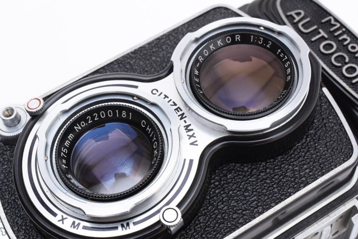 ☆ミノルタ MINOLTA AUTOCORD 初期型 CHIYOKO-ROKKOR 75mm f3.5