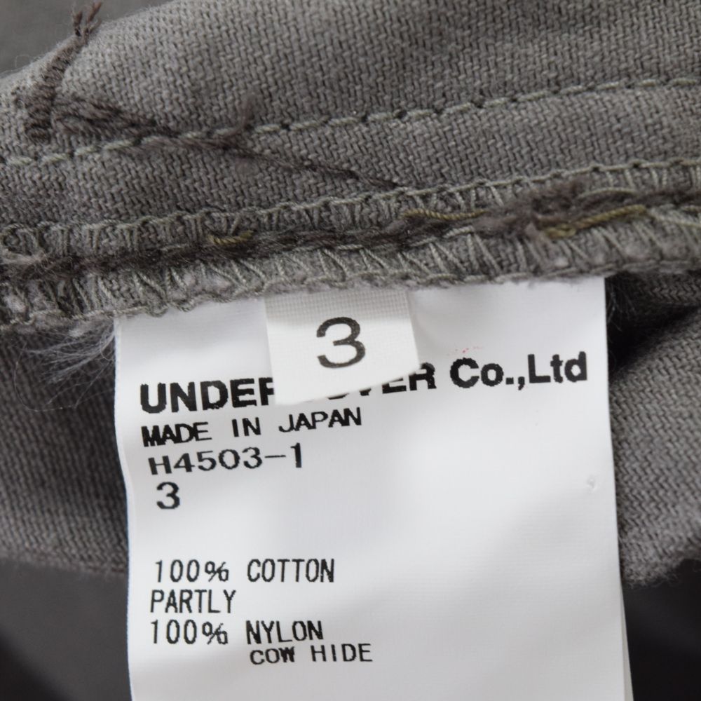 UNDERCOVERISM 11SS ベルト付 ボンテージパンツ H4503-1 UNDERCOVERISM (アンダーカバイズム) 11SS ベルト付 サイド