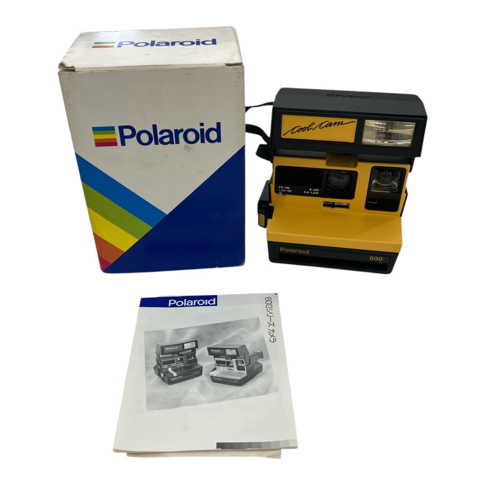 186000 現状品 クールカム Polaroid カメラ イエローブラック 600