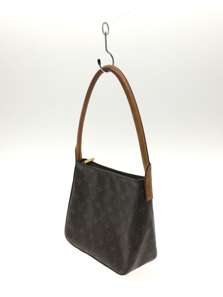 LOUIS VUITTON ルーピングMM_モノグラム・キャンバス_BRW M51146 PVC ブラウン - メルカリ