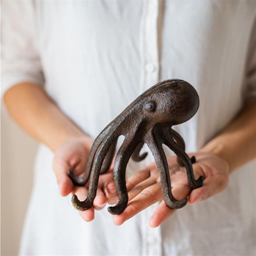置物 オブジェ ガーデンオーナメント タコ たこ オクトパス 鉄 室内
