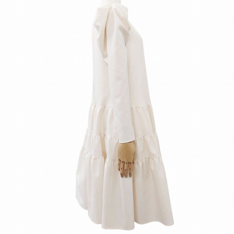 美品♡habi シルクライクティアードワンピース 美品♡habi シルクライクティアードワンピース