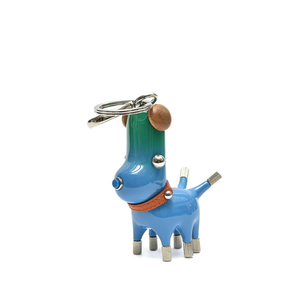 プラダ　ドッグ　キーホルダー Prada Keychain Dog Motif Robot Charm Animal Keyring with