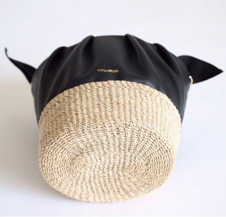 VIOLAd'ORO/ヴィオラドーロレザー・アバカコンビネーションバケツ型