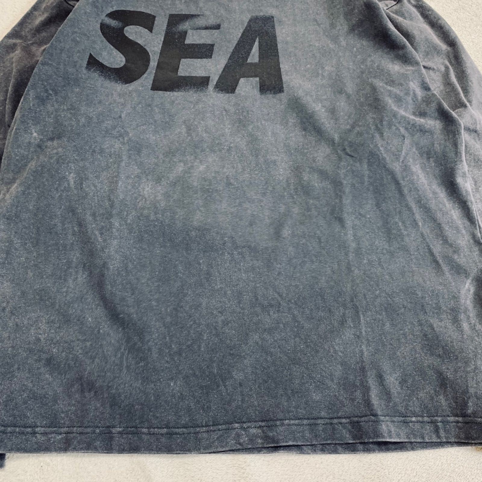 WIND AND SEA ヴィンテージ加工 ロンT WIND AND SEA LOGO L/S TEE ロングスリーブTシャツ 長袖