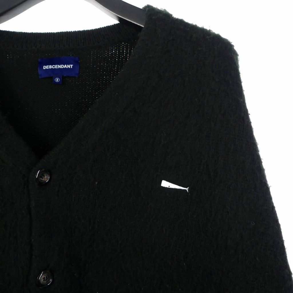 ディセンダント　カーディガン DESCENDANT/NURSE KNIT CARDIGAN (BLACK)