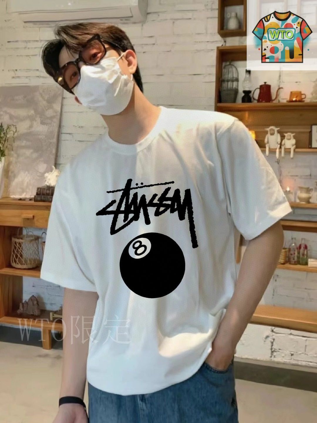 今日特価】Stussy Collaboration Big Logo T-Shirt - メルカリ