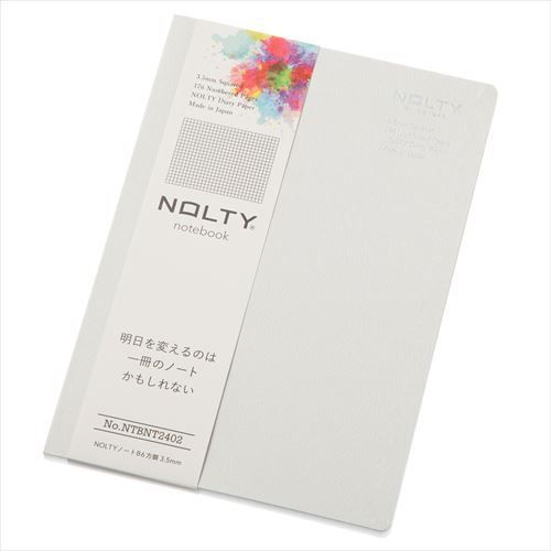 (まとめ）【日本能率協会】 高品質ノート NOLTY ノート 方眼3.5mm B6 グレー NTBNT2402 【×10セット】