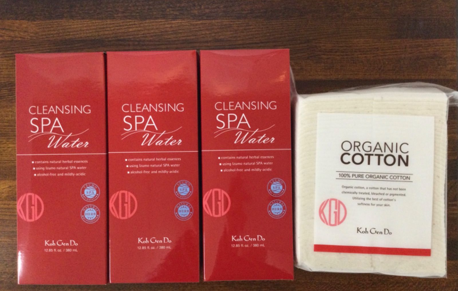 未開封品 Koh Gen Do 江原道 クレンジングウォーター 380mL 3個セット オーガニックコットン