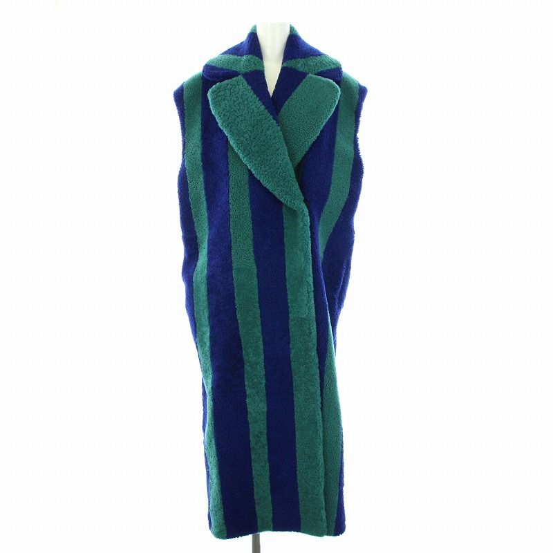 エムエスジーエム MSGM 最高級 リアルムートンロングベスト ジレ 