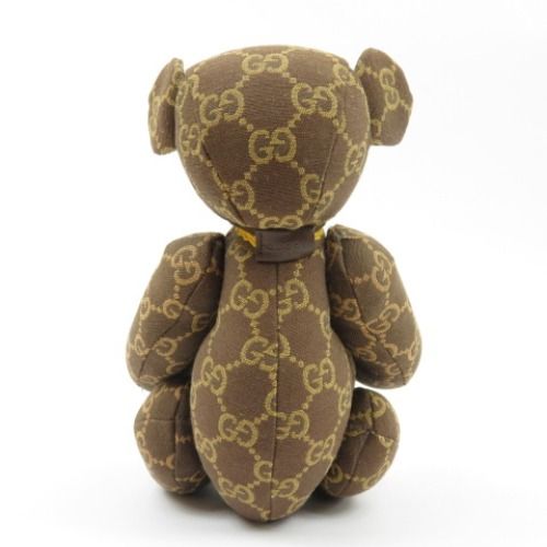 GUCCI ぬいぐるみ 77133 GUCCI グッチ GG柄 テディベア 置物 インテリア メンズ