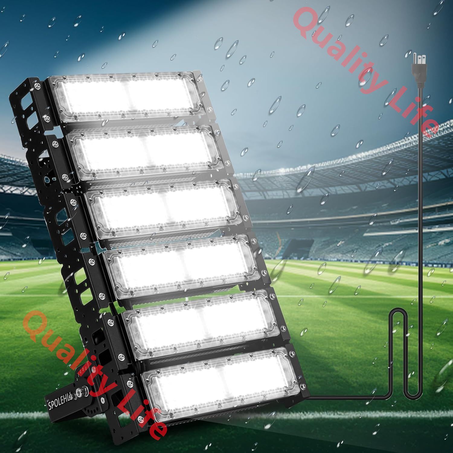 LED投光器 300W 作業灯 IP66防水 自動点灯 PSE認証 フラッドライト 32000lm高輝度 防塵 光センサー付き 壁 地面 天井 放熱 ワークライト 屋内外兼用 工場|倉庫|停車場|体育館|建設現場用照明 300 ワット
