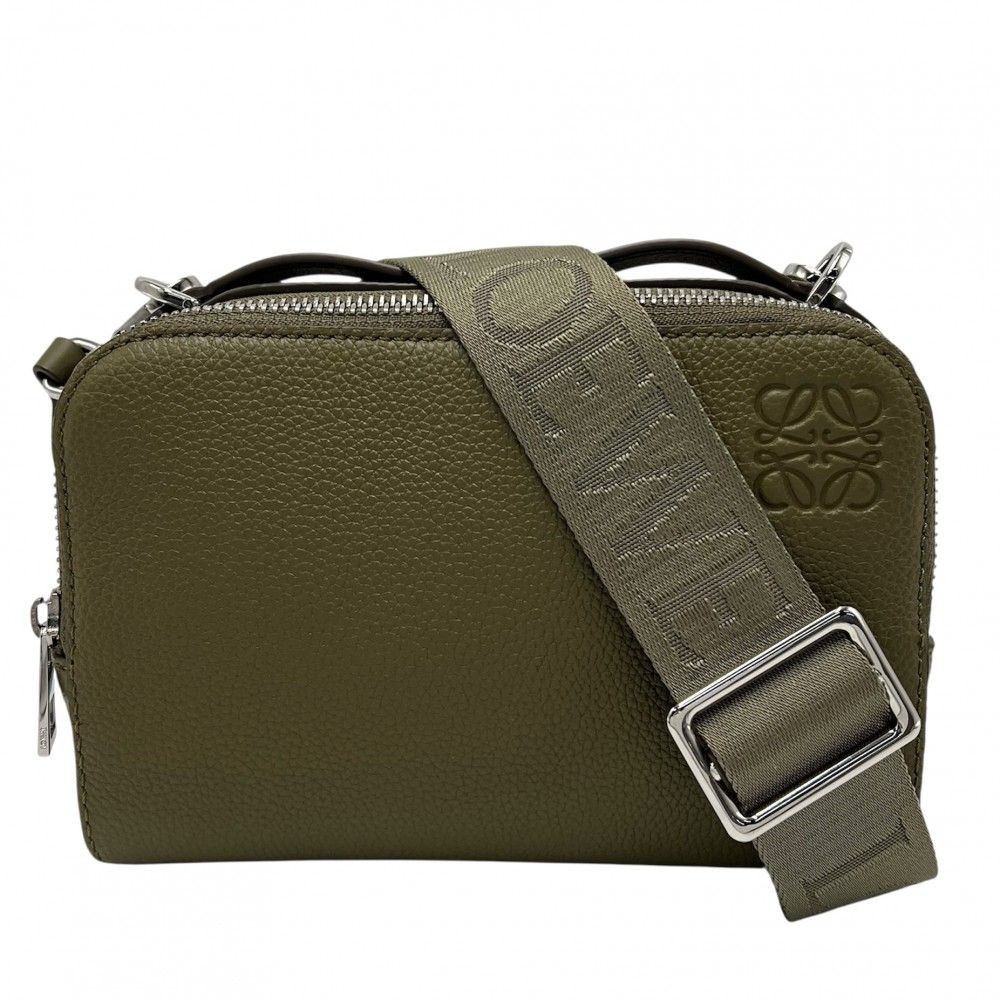 LOEWE カメラ クロスボディバッグ ミニ カメラバッグ カーキグリーン クロスボディ カメラバッグ ミニ（ソフトグレインカーフ