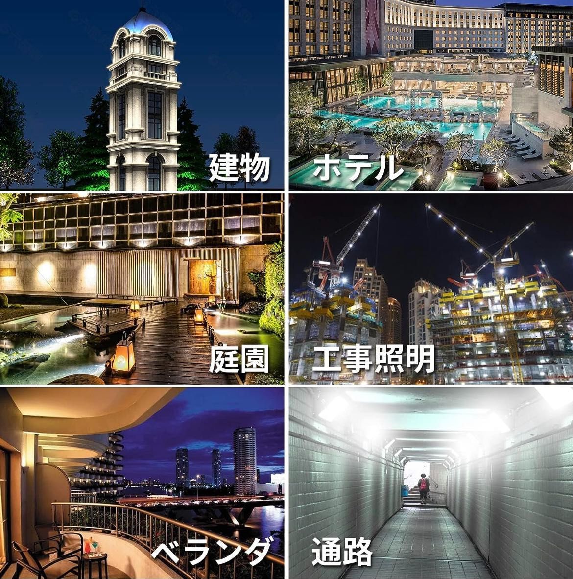 投光器 LED投光器 500W 5000W相当 電球色 昼白色 昼光色 屋外 LED 極薄型 作業灯 LED 100V 200V LED 投
