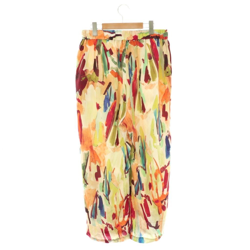 ジャーナルスタンダード ラックス JOURNAL STANDARD LUXE 24SS Cu|R ローン イージーパンツ ワイド 総柄 マルチカラー |CX OS